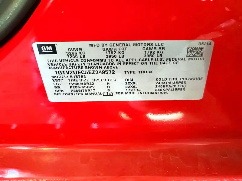 2014 GMC SIERRA K1500 SLE  