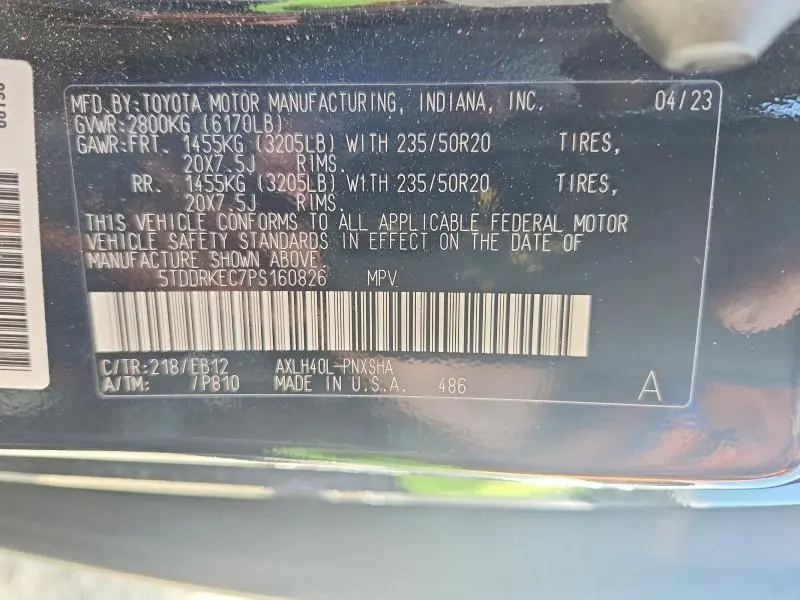 2023 TOYOTA SIENNA XSE 7-PASSENGER  