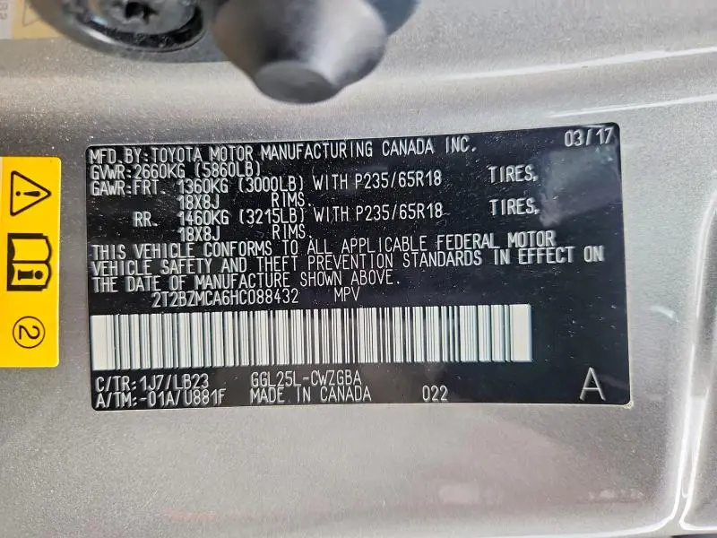 2017 LEXUS RX 350 BASE  