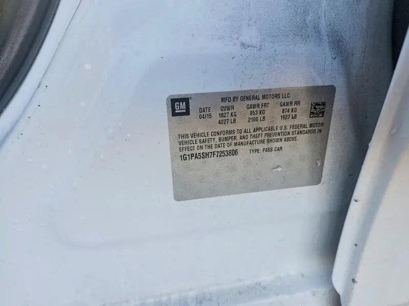 2015 CHEVROLET CRUZE LS  