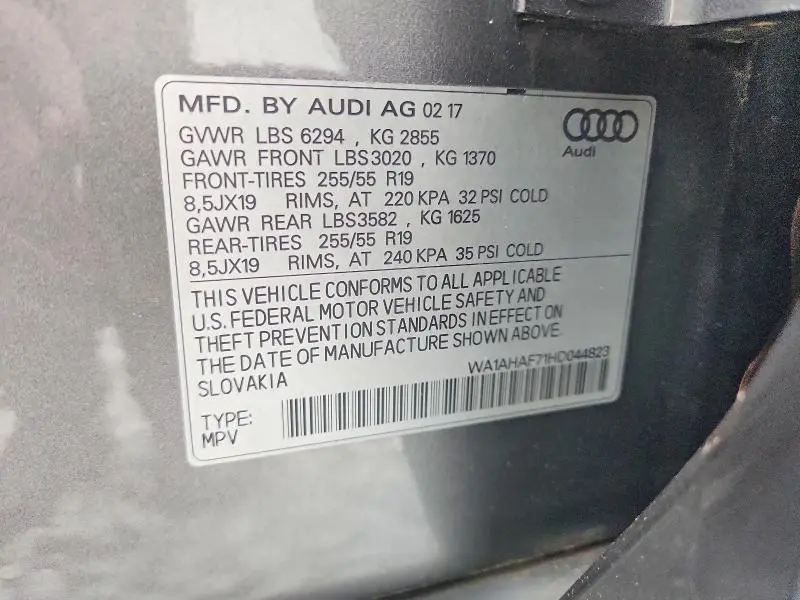 2017 AUDI Q7 PREMIUM  