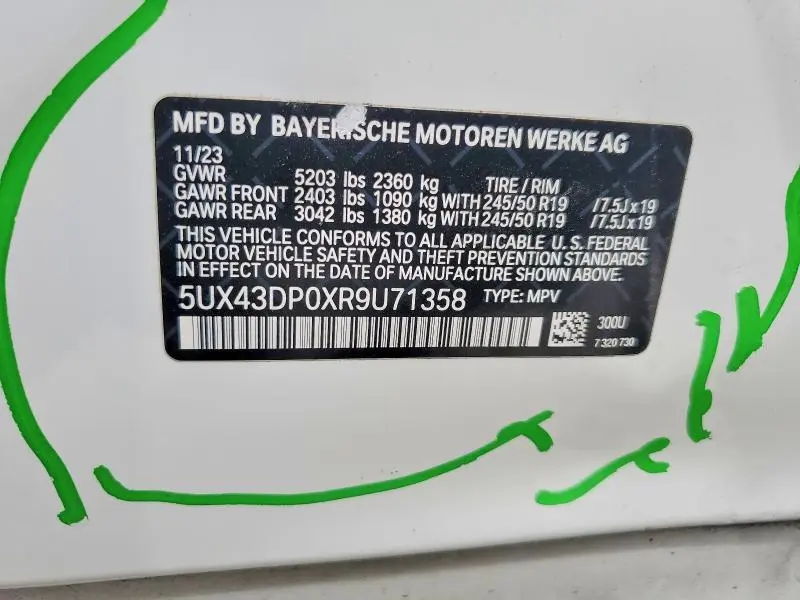 2024 BMW X3 SDRIVE30I  