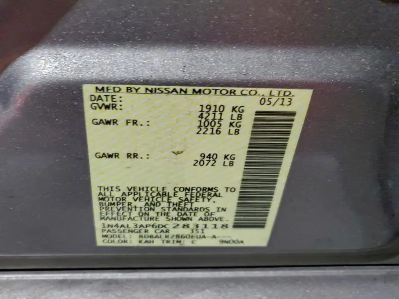 2013 NISSAN ALTIMA 2.5  