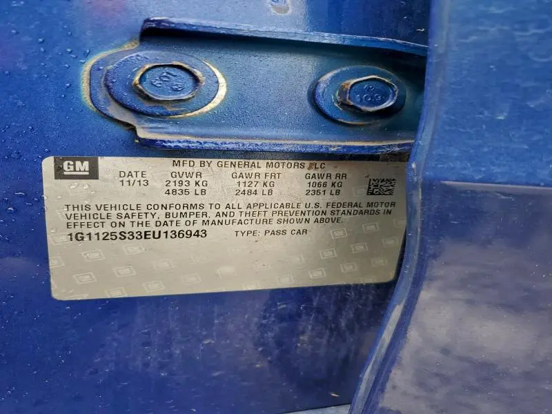 2014 CHEVROLET IMPALA LT  