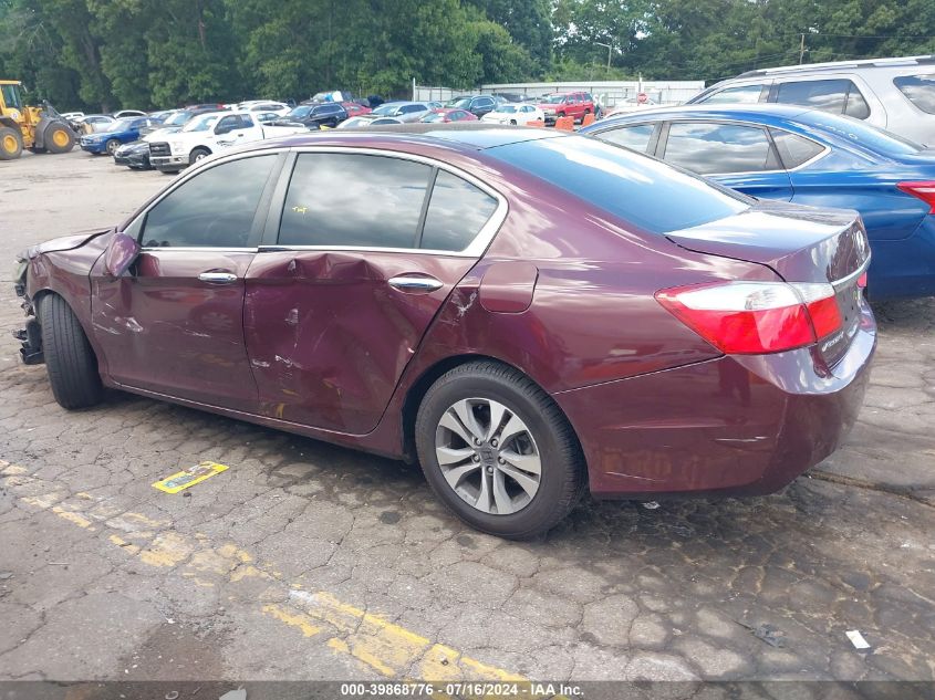 2015 HONDA ACCORD LX