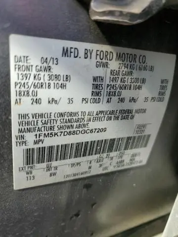 2013 FORD EXPLORER XLT  