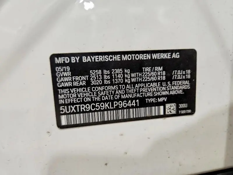 2019 BMW X3 XDRIVE30I  