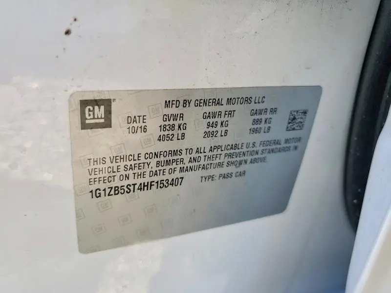 2017 CHEVROLET MALIBU LS  