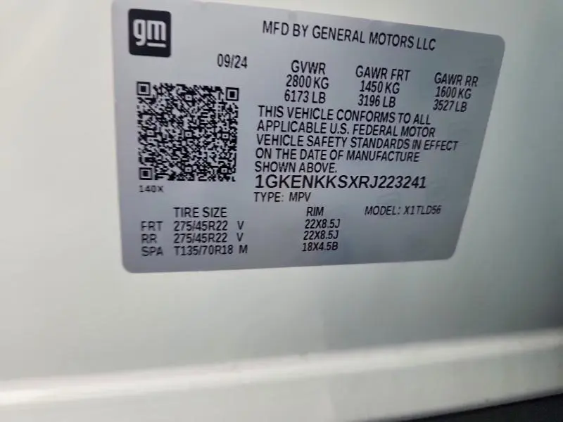 2024 GMC ACADIA UPLEVEL  