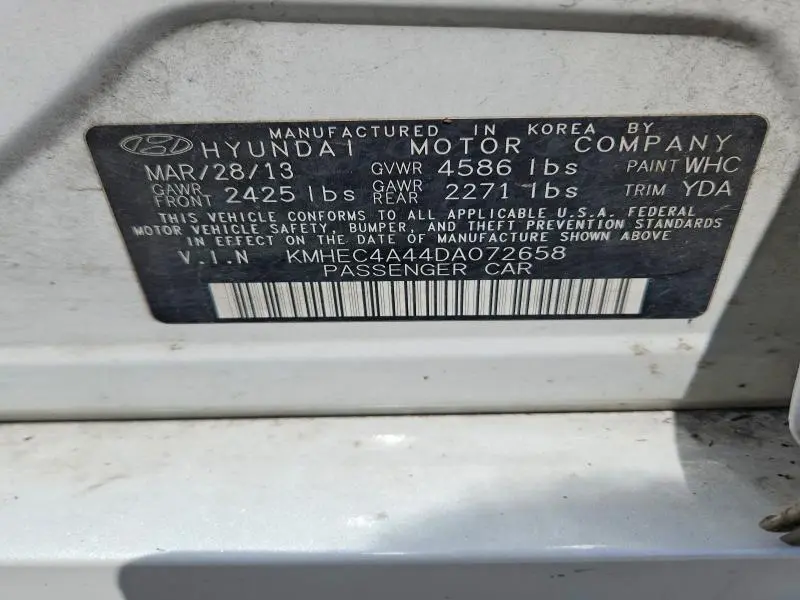 2013 HYUNDAI SONATA HYBRID  