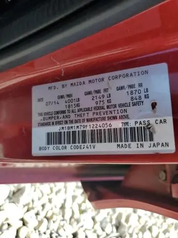 2015 MAZDA 3 GRAND TOURING  