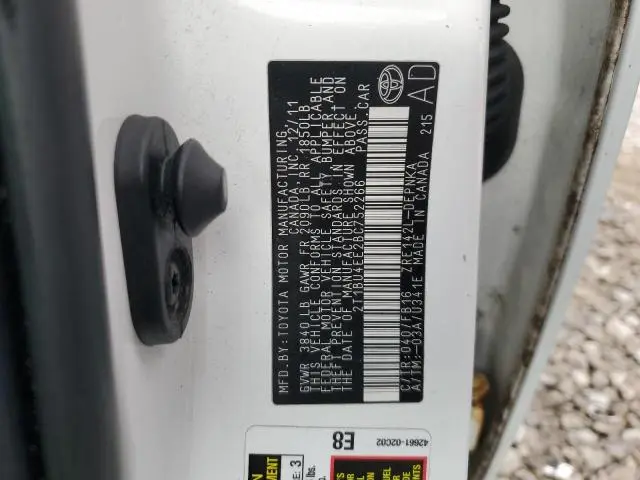 2011 TOYOTA COROLLA BASE  