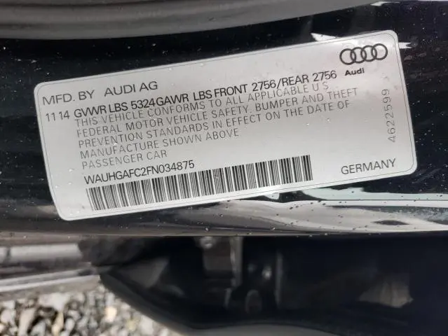 2015 AUDI A6 PRESTIGE  