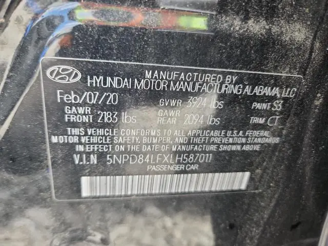 2020 HYUNDAI ELANTRA SEL  