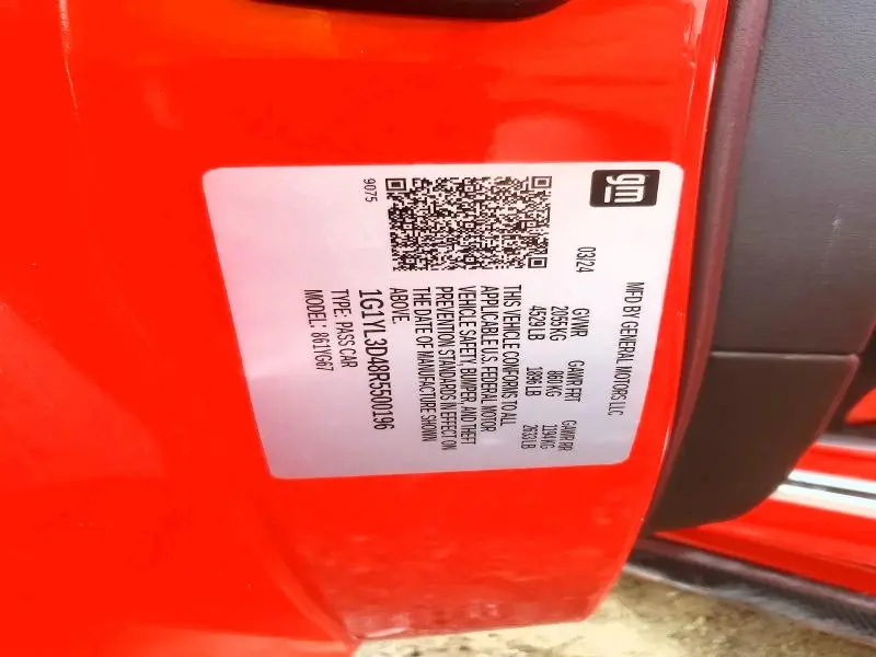 2024 CHEVROLET CORVETTE E-RAY 2LZ  