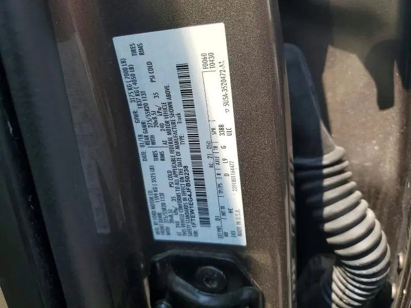 2018 FORD F150 SUPERCREW  