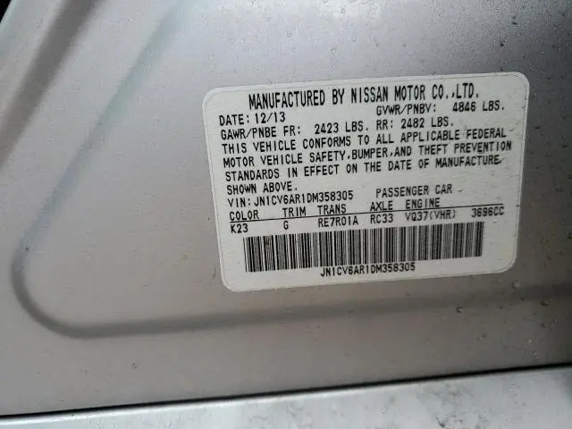 2013 INFINITI G37   