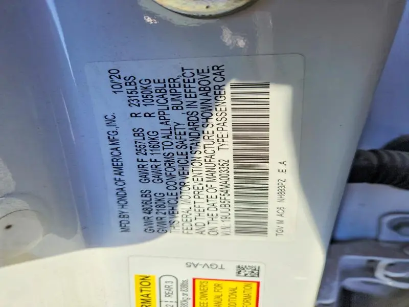 2021 ACURA TLX TECH A  