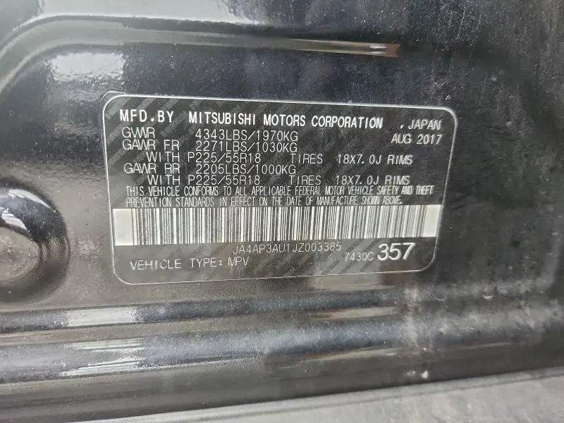 2018 MITSUBISHI OUTLANDER SPORT ES  