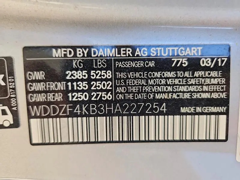 2017 MERCEDES-BENZ E 300 4MATIC  