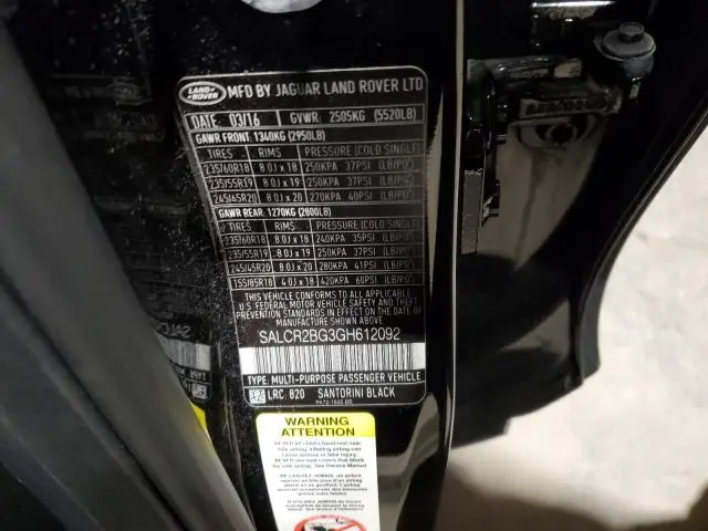 2016 LAND ROVER DISCOVERY SPORT HSE  