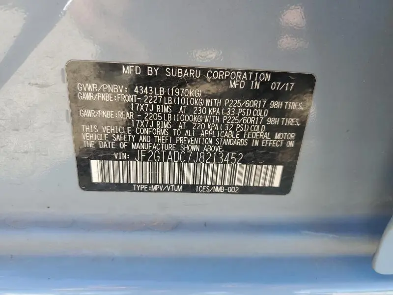 2018 SUBARU CROSSTREK PREMIUM  