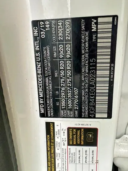 2020 MERCEDES-BENZ GLE 350 4MATIC  