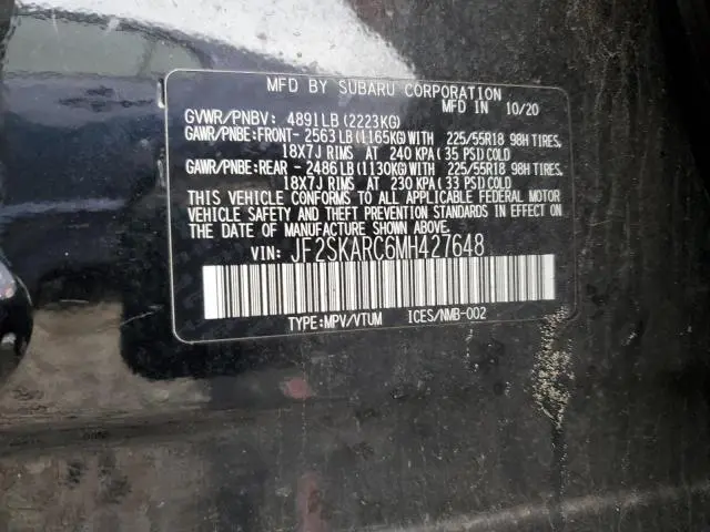 2021 SUBARU FORESTER SPORT  