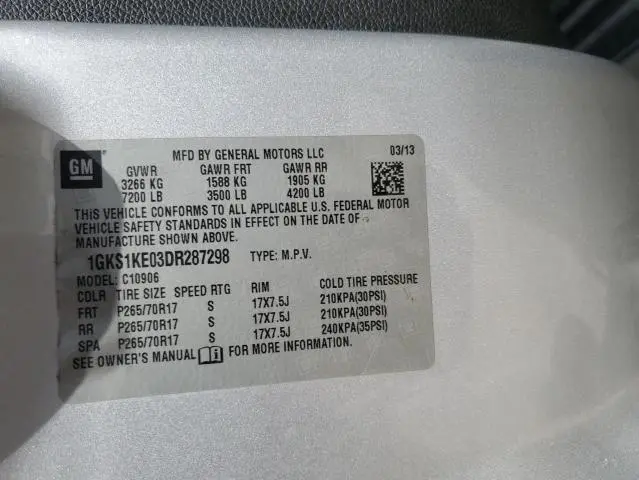 2013 GMC YUKON XL C1500 SLT  