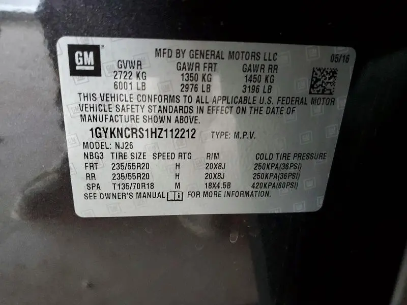 2017 CADILLAC XT5 PREMIUM LUXURY  