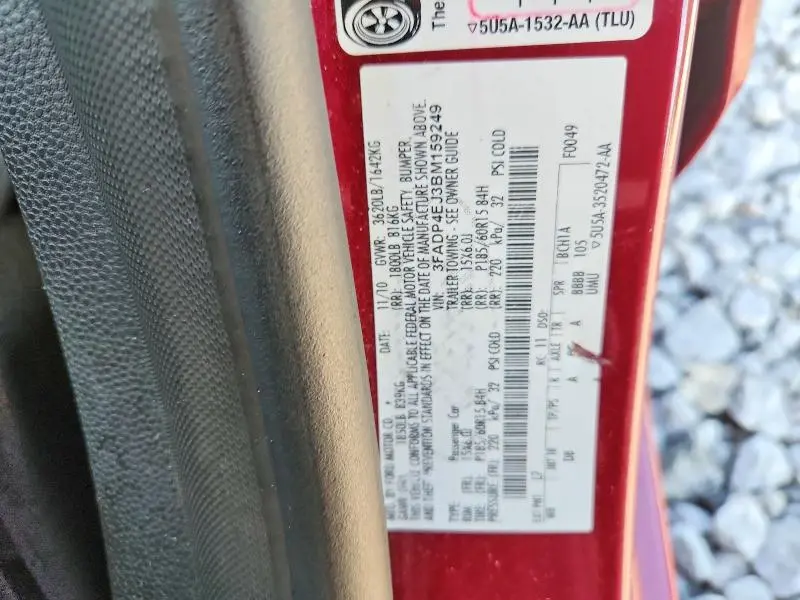 2011 FORD FIESTA SE  