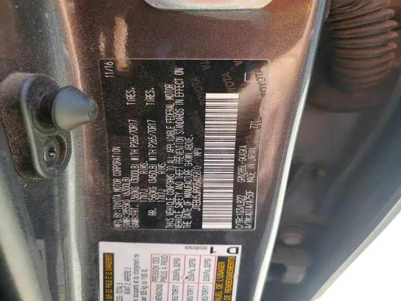 2016 TOYOTA 4RUNNER SR5 PREMIUM  