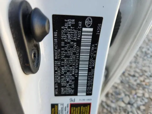 2015 TOYOTA CAMRY LE  