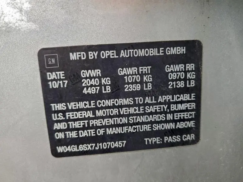 2018 BUICK REGAL PREFERRED  