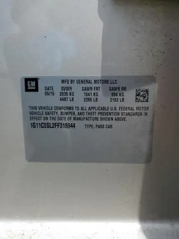 2015 CHEVROLET MALIBU 1LT  