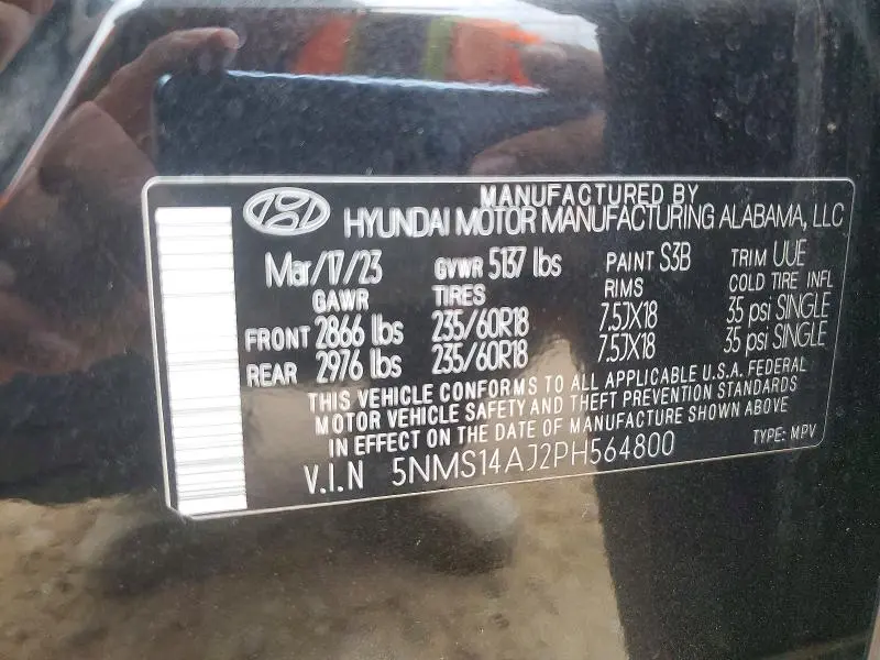 2023 HYUNDAI SANTA FE SE  