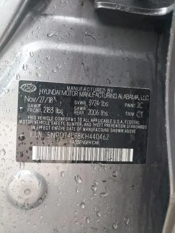 2019 HYUNDAI ELANTRA SE  