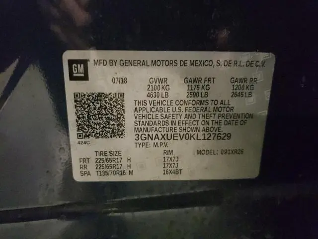2019 CHEVROLET EQUINOX LT