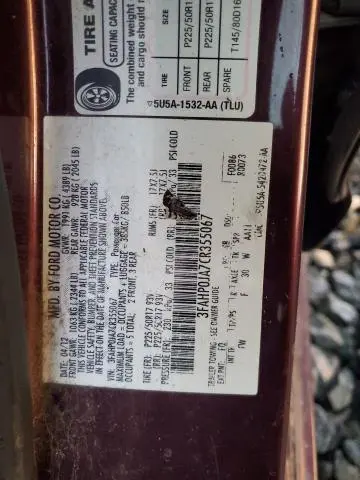 2012 FORD FUSION SEL  