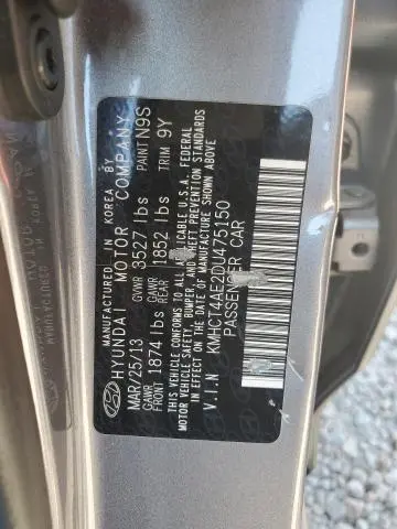 2013 HYUNDAI ACCENT GLS