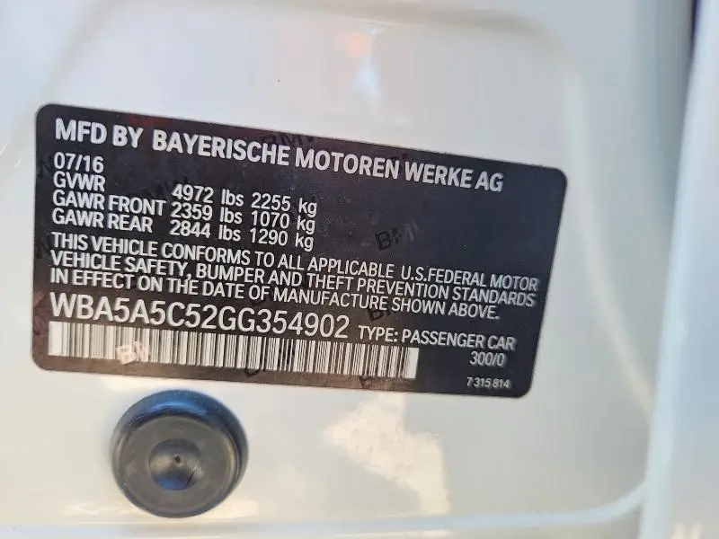 2016 BMW 528 I  