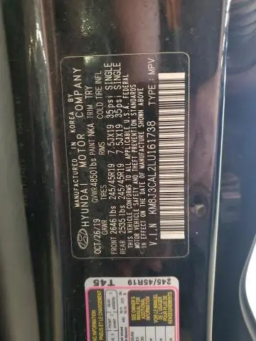 2020 HYUNDAI TUCSON LIMITED  