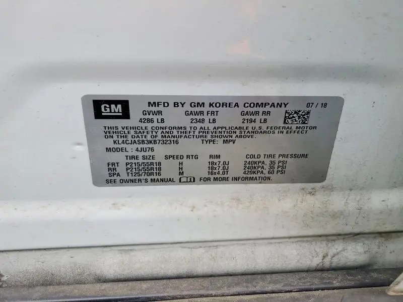 2019 BUICK ENCORE PREFERRED  