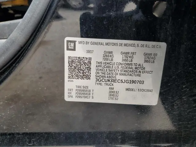 2018 CHEVROLET SILVERADO K1500 LT  