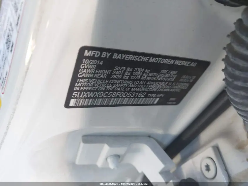 2015 BMW X3 XDRIVE28I