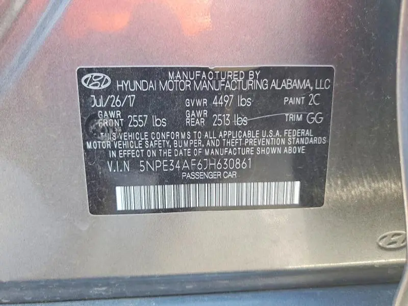 2018 HYUNDAI SONATA SPORT  