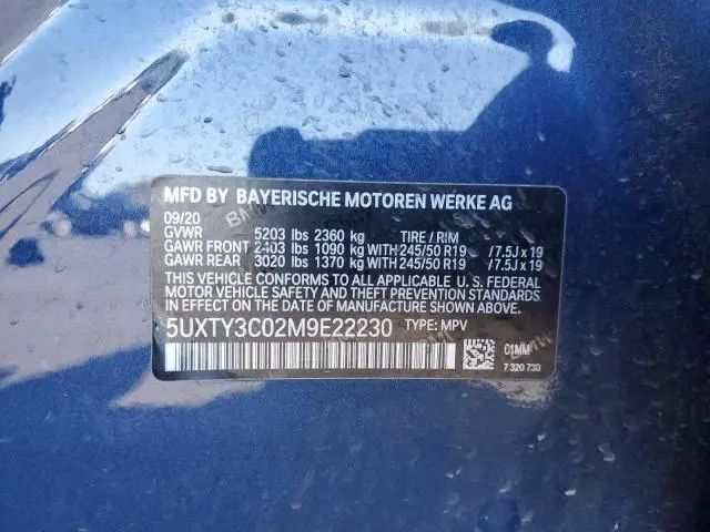 2021 BMW X3 SDRIVE30I  