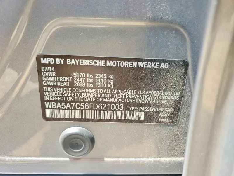 2015 BMW 528 XI  