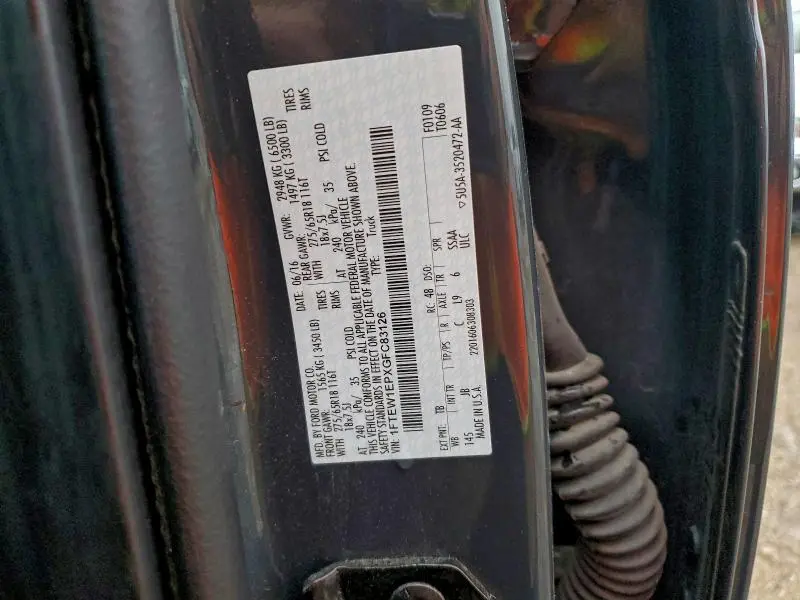 2016 FORD F150 SUPERCREW  