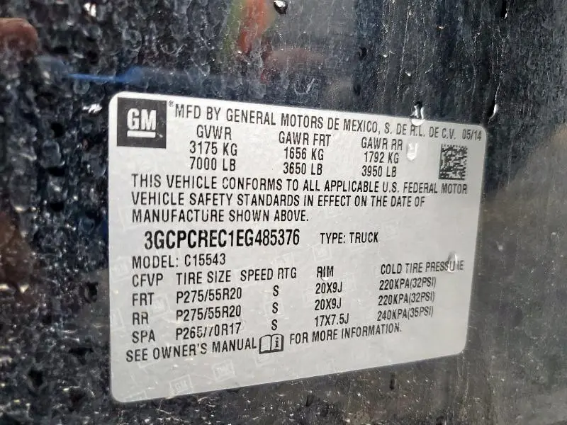 2014 CHEVROLET SILVERADO C1500 LT  